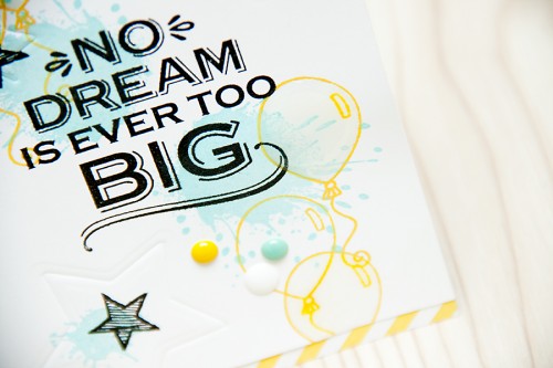 No Dream Is Ever Too Big - Yana Smakula | Using stamps from #HeroArts, inks from #ClearSnap and dies from #Spellbinders