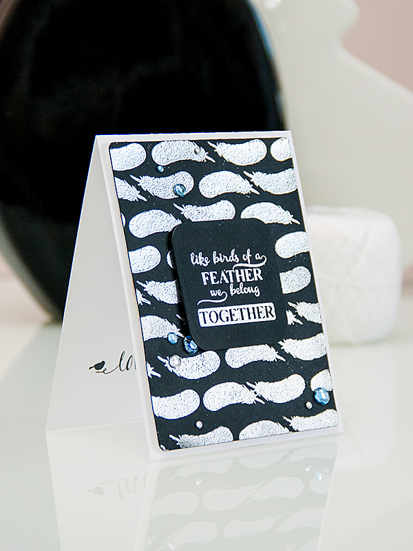 Yana Smakula | Avery Elle's DIY Stamped Design Paper Card 