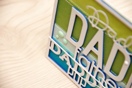 Yana Smakula | Simple Color Blocked Father's Day Card using supplies from Simon Says Stamp