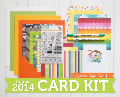 Simon Says Stamp August 2014 Card Kit. Video