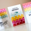 PI#40 Colorful Circle Background using Hero Arts stamps