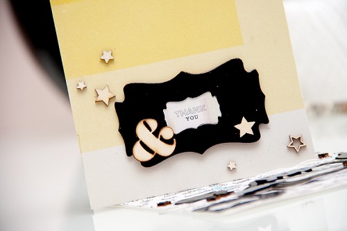 Yana Smakula | Clean & Simple Die Cutting using Petite Labels One dies from Spellbinders to create glossy frames