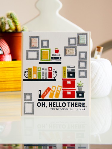 Yana Smakula | Simon Says Stamp September 2014 Card Kit. Card #2 - Custom Book Ends. Video