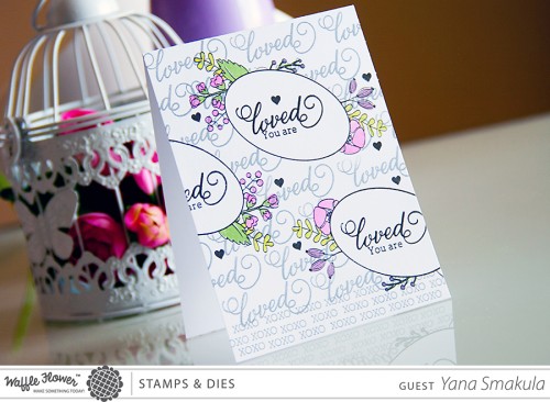 Yana Smakula | Waffle Flower Crafts stamps #waffleflowercrafts - One Layer Loved Card and video!