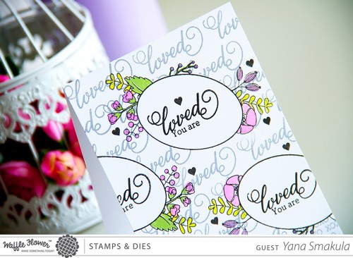 Yana Smakula | Waffle Flower Crafts stamps #waffleflowercrafts - One Layer Loved Card and video!