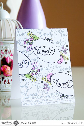 Yana Smakula | Waffle Flower Crafts stamps #waffleflowercrafts - One Layer Loved Card and video!