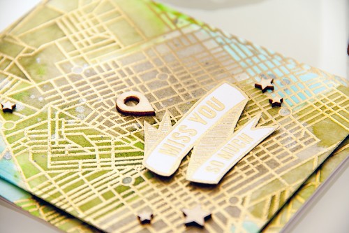 Yana Smakula | Hero Arts City Map Background Miss You Card and video. For more cardmaking ideas please visit https://www.yanasmakula.com/?lang=en