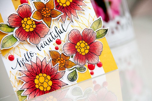 Yana Smakula | Simon Says Stamp Hello Beautiful Floral Card and video. More at http://www.zrobysama.com.ua/?lang=en