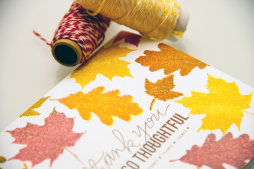 Yana Smakula | Fall Thank You Card with Simon Says Stamp products. For more cardmaking ideas and video tutorials, please visit https://www.yanasmakula.com/?lang=en