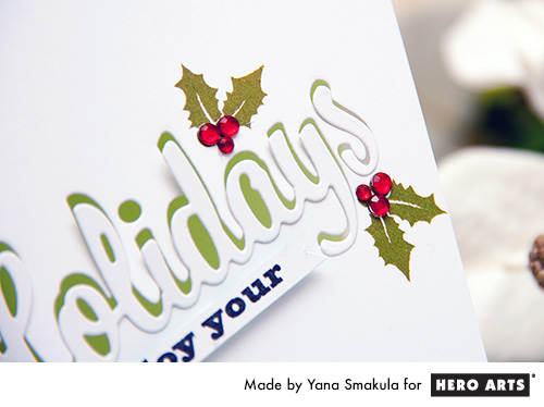 Yana Smakula | Hero Arts Enjoy Your Holidays Card