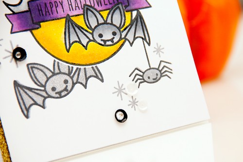 Yana Smakula | Neat & Tangled Happy Halloween Card Creepy Cute. For more cardmaking ideas and videos, please visit https://www.yanasmakula.com/?lang=en