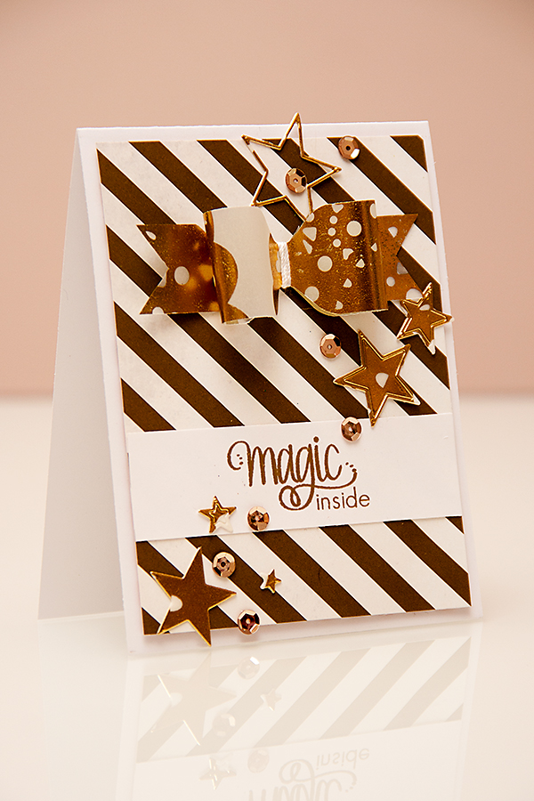 Yana Smakula | Paper Crafts & Scrapbooking Magazine Magic Inside Bow Card