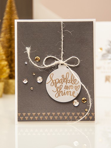 Yana Smakula | December 2014 Simon Says Stamp Card Kit #stamping #cardmaking #heatembossing #diy #craft