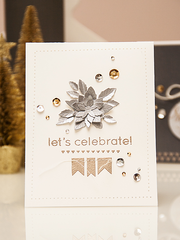 Yana Smakula | December 2014 Simon Says Stamp Card Kit #stamping #cardmaking #heatembossing #diy #craft