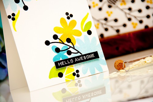 Yana Smakula | The Alley Way Stamps You Mean The world To Me stamped one layer card #stamping