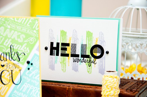 Yana Smakula | Hero Arts - Thank for being you & Hello Wonderful cards