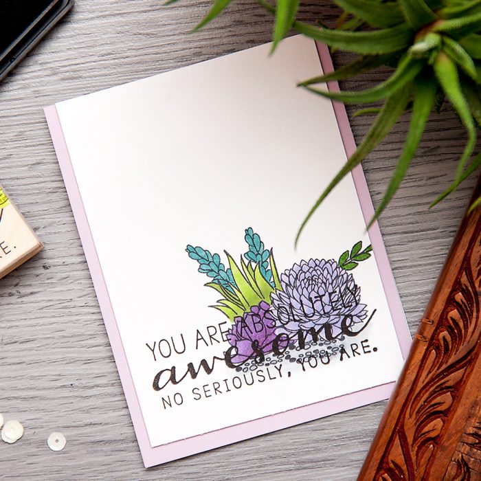 Hero Arts | You Are Absolutely Awesome Succulents Card