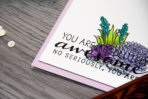 Yana Smakula | You Are Absolutely Awesome #heroarts #cardmaking #stamping #succulents