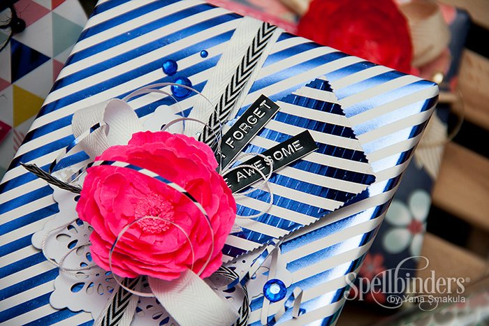 Yana Smakula | Spellinders Create a Poeny Flower Decorated Gift Wrap #paperflower #peony #diy