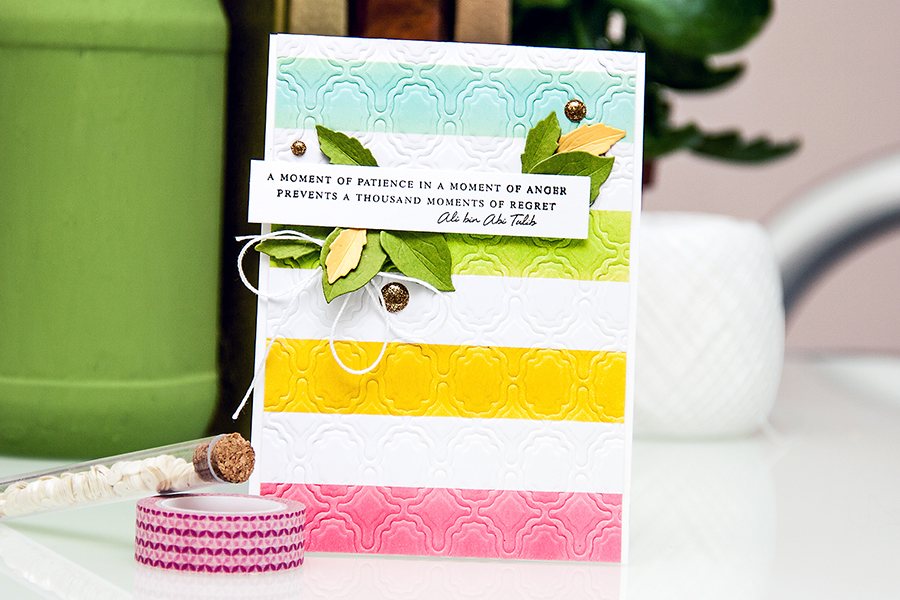 Yana Smakula | Clean & Simple Die Cutting - embossing with dies #spellbinders #altenwe