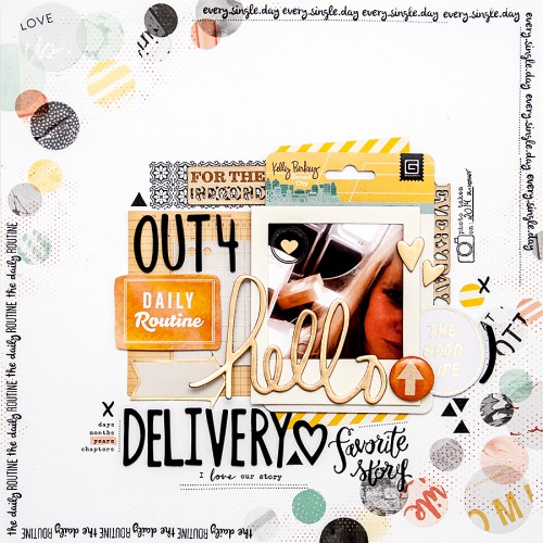 Yana Smakula | LO Hello #scrapbooking #americancrafts