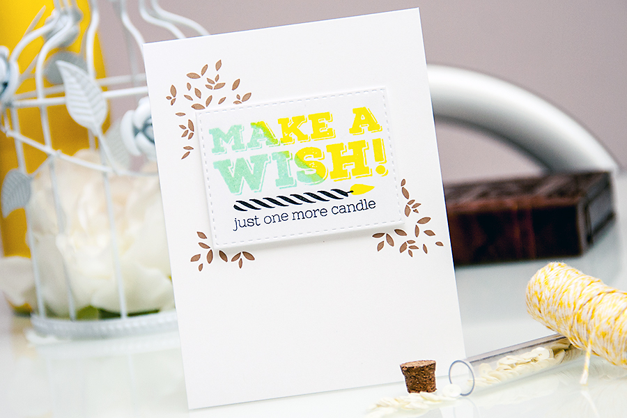 Yana Smakula | Simon Says Stamp April 2015 Card Kit - Make A Wish