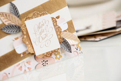 Yana Smakula | Simon Says Stap May Card Kit Wedding Themed Cards #sssck #cardkit #carmaking #wedding #goldandpeach