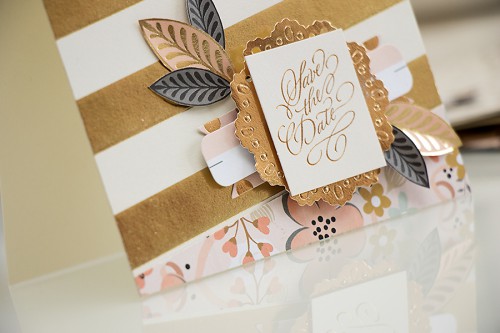 Yana Smakula | Simon Says Stap May Card Kit Wedding Themed Cards #sssck #cardkit #carmaking #wedding #goldandpeach