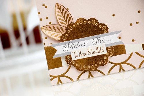 Yana Smakula | Simon Says Stap May Card Kit Wedding Themed Cards #sssck #cardkit #carmaking #wedding #goldandpeach