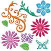 Spellbinders Jewel Flowers and Flourishes Dies