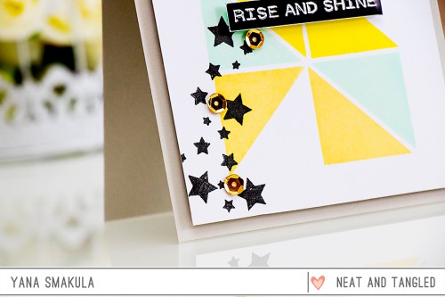 Yana Smakula | Neat & Tangled May 2015 Release. Day 4 - Rise & Shine Card featuring Planner Blocks