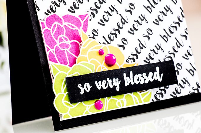 Neat & Tangled | Sentiment Background Stamping