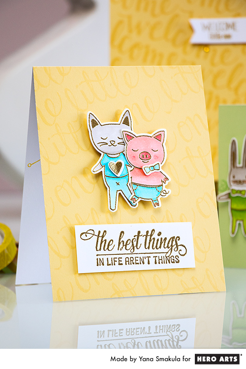 Yana Smakula | Hero Arts Baby Card The Best Things in Life Aren't Things