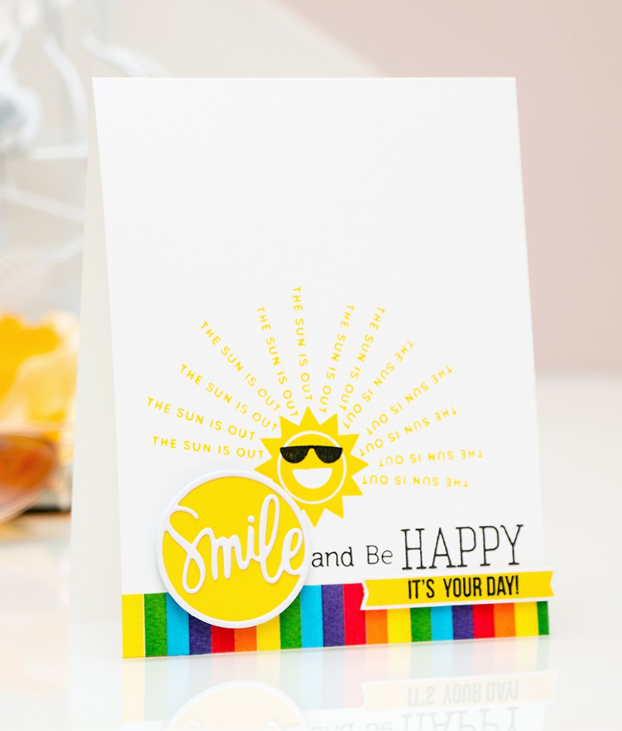 Yana Smakula | Simon Says Stamp June Card Kit - Smile & Be Happy Card