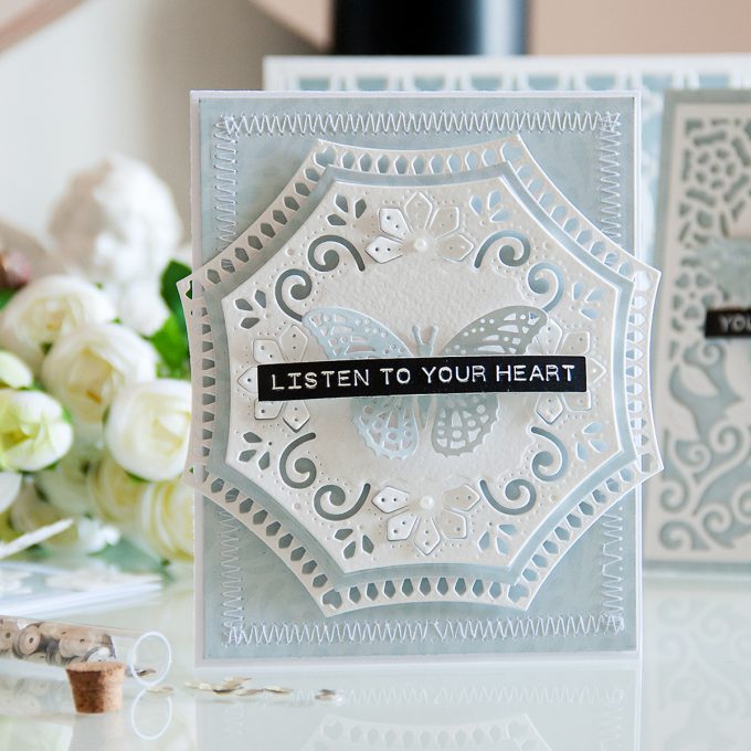 Yana Smakula | Spellbinders Listen to Your Heart Card