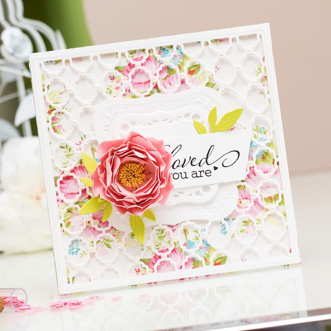 Yana Smakula | Spellbinders Card Creator 6x6 and Labels One You Are Loved Card. Video