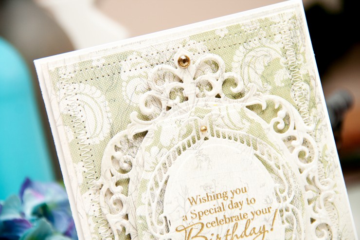 Yana Smakula | Spellbinders Birthday Card