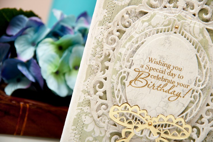 Yana Smakula | Spellbinders Birthday Card