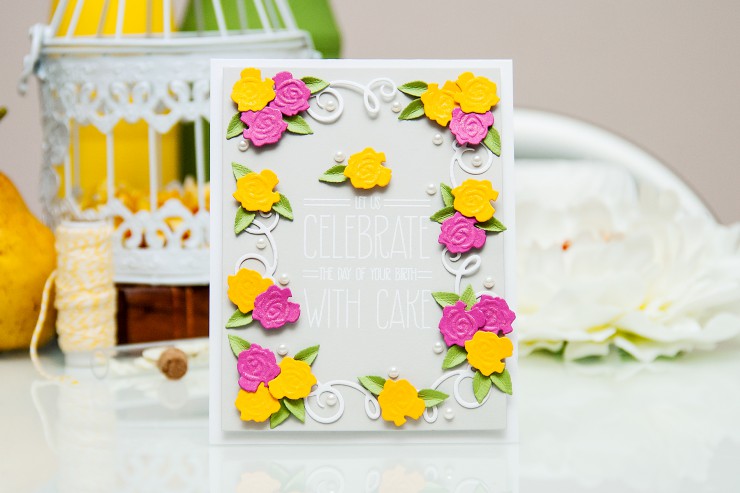 Yana Smakula | Spellbinders Eat Cake Card Clean & Simple Die Cutting #45