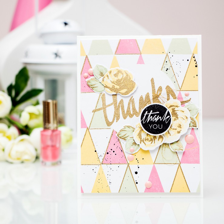 Yana Smakula | Modern Geometric Thank You Card