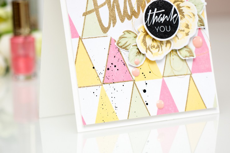 Yana Smakula | Modern Geometric Thank You Card