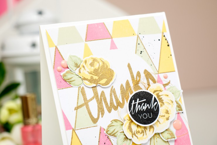 Yana Smakula | Modern Geometric Thank You Card