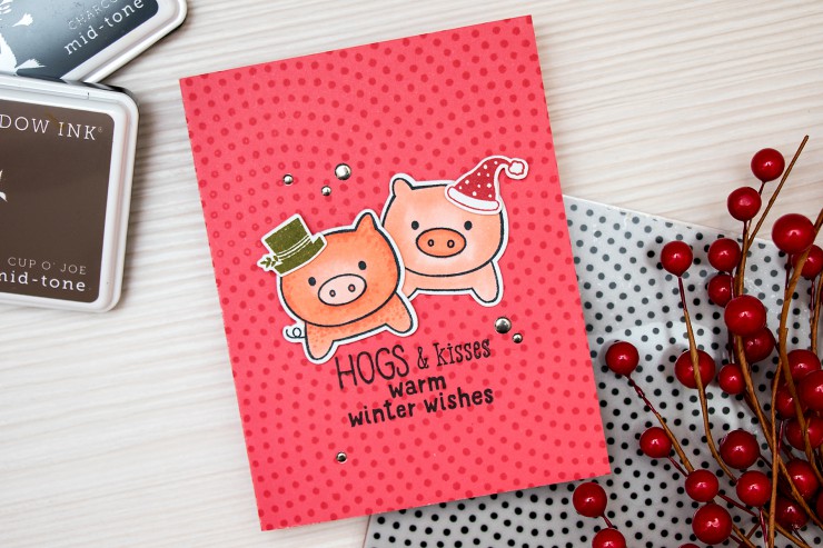 Yana Smakula | Hero Arts Hogs & Kisses Card