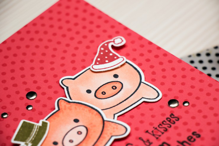 Yana Smakula | Hero Arts Hogs & Kisses Card