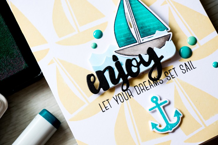 Yana Smakula | Simon Says Stamp Let Your Dreams Set Sail Splash Of Color Release