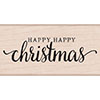 Hero Arts Happy Happy Christmas Rubber Stamp H6116