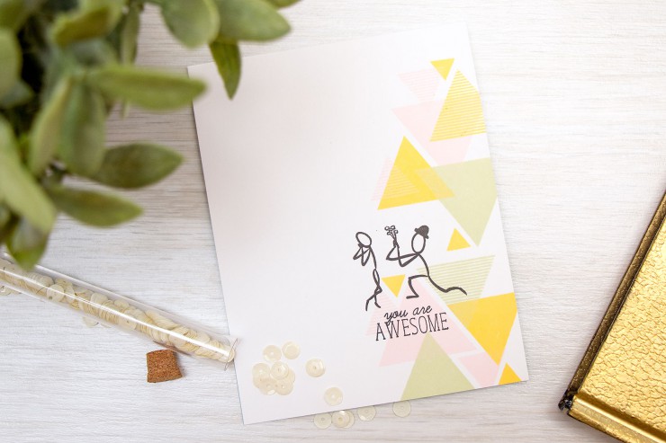 Yana Smakula | Altenew: You Are Awesome Card