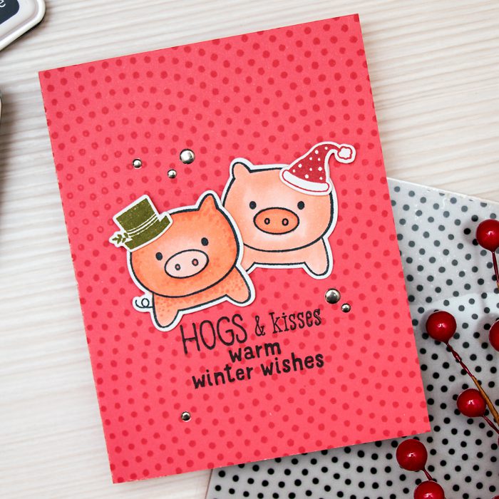 Yana Smakula | Hero Arts Hogs & Kisses Card