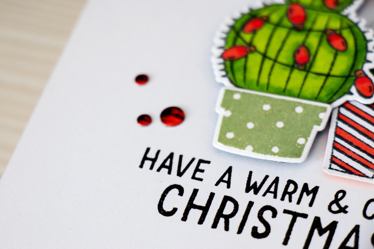 Yana Smakula | Hero Arts Cacti Card - Warm and Cozy Christmas