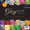 DCWV Cardstock 12 x 12 GLITZY GLITTER Paper Stack Printed Matstack PS-005-00260